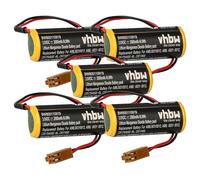 vhbw 5X batería reemplaza GE Fanuc LX98L-0031-0012 para Controlador de periférico (2000 mAh, 3 V, Li-MnO2)