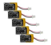 vhbw 5X batería reemplaza Plantronics 212367-01 (3 Pin), 212367-01 para Auriculares inalámbricos, Cascos (140 mAh, 3,7 V, Li-Poli)