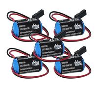 vhbw 5X batería reemplaza Siemens 6FC5247-0AA18-0AA0, 6ES7-9711AA00-0AA0, 840D, 6FC52470AA180AA0 para Controlador de periférico (900 mAh, 3 V, Li-Ion)