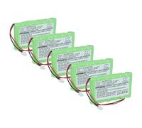 vhbw 5X batería reemplaza Visonic LTT-AA1300LSDX6B para Sistema de Alarma (1500 mAh, 7,2 V, NiMH)