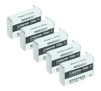 vhbw 5X Baterías EF651625 no Recargables Especiales - Baterías primarias con Clavijas para soldar (750 mAh, 3,6 V, Li-SOCl2)