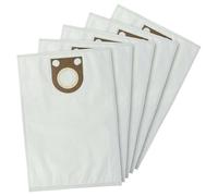 vhbw 5x Bolsa aspiradora compatible con Bosch GAS 15 L, GAS 20, GAS 20 L aspiradora - vellón micro, 43 cm x 33 cm, blanco