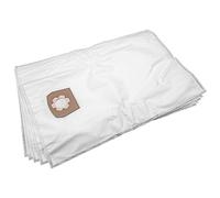 vhbw 5x Bolsa aspiradora compatible con Kärcher NT 65/2 Eco Tc, NT 65/2 Eco Me Tc aspiradora - vellón micro, capacidad de 30 l, 33 cm x 27 cm, blanco