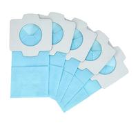 vhbw 5x Bolsa aspiradora compatible con Makita BCL180ZW, CL102, CL102D, CL072, CL072D, BCL182 aspiradora - papel, 11,8 cm x 6 cm, azul claro