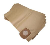 vhbw 5x bolsa compatible con Bosch PAS 1000 | GAS 1000 RF, GAS 12-30 F, PAS 11-25, PAS 1000F aspiradora - 50 cm x 30 cm marrón