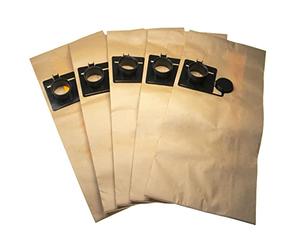 vhbw 5x bolsa compatible con Festool CT/CTL/CTM 22, FIS-CT 22/5 aspiradora - papel, 60 cm x 26.6 cm, marrón