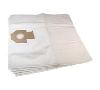 vhbw 5x bolsa compatible con Nilfisk Attix 30-0H PC, 30-2M PC, 30-2M XC, 40-01 PC Inox aspiradora - vellón micro, 64cm x 58cm, blanco