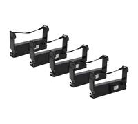 vhbw 5x Cinta de color de escritura compatible con Citizen IR31 impresora de matriz o de tickets - negro