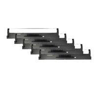 vhbw 5x Cinta de color de escritura compatible con Tally 2610, 2610 Plus, 2600, 2600 Plus impresora de matriz o de tickets - negro