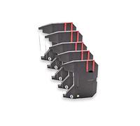 vhbw 5x Cinta de color de escritura reemplaza 2737SC, 153C Correctable para impresora de matriz o de tickets - negro