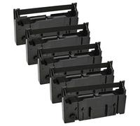 vhbw 5x Cinta de color de escritura reemplaza Epson C43S015356, ERC-18B, ERC-18 para impresora de matriz o de tickets - negro