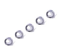 vhbw 5x cinta de estampación 3D, de escritura compatible con Dymo 1855, Jet, Junior, 1755, 1765, 1805 impresora etiquetas 3m x 9 mm blanco a azul