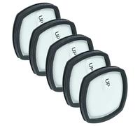 vhbw 5x Filtro compatible con Leifheit Power Vac 11925, 11926 aspiradora - filtro Hepa negro blanco