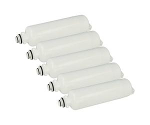 vhbw 5x filtro de agua, cartucho de filtro compatible con Bosch KAD90VI20/11, KAD90VI30/11, KAD90VI20G/09, KAD93AIEP/01, KAD93 frigoríficos