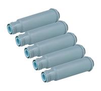 vhbw 5x Filtro de agua compatible con Krups Fully Automatic EA842110, EA844110 máquina de café automática, cafetera exprés - gris
