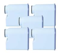 vhbw 5x Filtro de agua compatible con Saeco Incanto HD8921/01, HD8919/55 máquina de café automática, cafetera exprés - azul claro