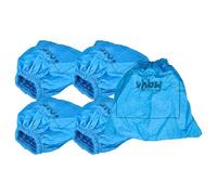vhbw 5x filtro de tela compatible con Einhell TC-VC 1820 S, TE-VC 36/25 Li aspiradora, aspirador húmedo/seco - Bolsa tejido, lavable azul