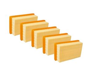 vhbw 5x filtro F7 compatible con Kärcher WD5 Premium Renovation Kit | WD 5 P S V-25/5/22 aspiradora - Elemento filtrante plisado plano