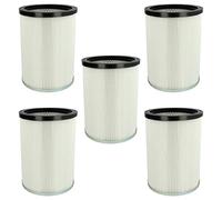 vhbw 5x Filtro plisado compatible con Kärcher NT 70/3 Tc *EU, NT 90/2 Me Classic *AR, NT 90/2 Me Classic *BR 127 V aspiradora - blanco