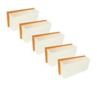 vhbw 5x Filtro plisado plano compatible con Kärcher IVC 60/24-2 Ap, IVC 60/30 Ap aspiradora industrial, seco y húmedo - Elemento filtrante