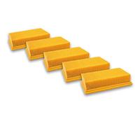 vhbw 5x Filtro plisado plano F7 compatible con Bosch GAS 35 L AFC, GAS 35 L SFC+, GAS 35 M AFC, GAS 55 M AFC Professional aspiradora - Elemento filtrante