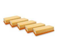 vhbw 5x Filtro plisado plano F7 compatible con Hilti VC 60M-X