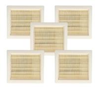 vhbw 5x Filtro plisado plano H11 compatible con Worx WX031, WX031.9 aspiradora - Elemento filtrante
