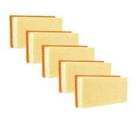 vhbw 5x Filtro plisado plano L - M compatible con Festool CT 22 E, CT 11 E, CT 44 E/LE, CT 33 E/LE aspiradora, seco y húmedo - Elemento filtrante