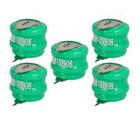 vhbw 5X NiMH Batería de botón de Repuesto Tipo V80H 2 Pines 80 mAh 2,4 V Compatible para lámparas solares, etc.