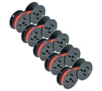 vhbw 5X Rodillo de Tinta Negro - Rojo Compatible con Casio DR 320, 420, 520, 620RE, 620TEC calculadoras, Cajas registradoras