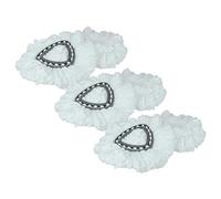 vhbw 6X Cabezal fregona Compatible con Vileda Easy Wring & Clean, Turbo Easy Wring fregona - Repuesto, Microfibra, Negro/Blanco