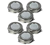 vhbw 6x cabezales de repuesto compatible con Philips PT727, PT735, PT728, PT860, PT730/14, PT810, PT730, PT815 máquina de afeitar, plata