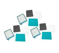 vhbw 6x filtro aire salida, 3x filtro Hepa, 3x filtro de entrada del motor compatible con Philips PowerPro Compact FC9327, FC9326 aspiradora