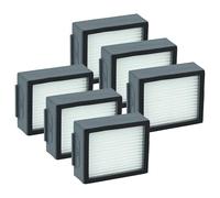 vhbw 6x Filtro compatible con iRobot Roomba i7 Plus, i7, i7+, E6, E5, E7 aspiradora - filtro Hepa gris blanco