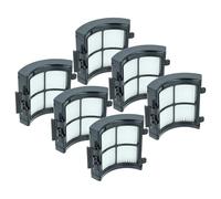 vhbw 6x Filtro compatible con Shark Detect Pro IW1111, IW1111C, IW1120, IW1120C, IW1615, IW3110C aspiradora - filtro Hepa negro blanco