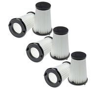 vhbw 6x Filtro plisado reemplaza AEG AEF150, 9001683755, 90094073100 para aspiradora - negro blanco lavable