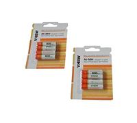 vhbw 8X batería AAA Micro Compatible con Siemens Gigaset C430IP, C430H, C430 Duo Trio, C430AIP teléfono Fijo o inalámbrico (800 mAh, 1,2 V, NiMH)