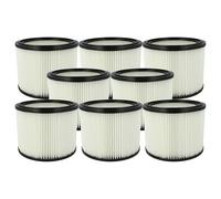vhbw 8x Elemento filtrante compatible con Nilfisk Aero 21B 0L BP36V aspiradora seco/mojado