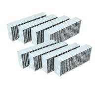 vhbw 8x filtro de carbón activado compatible con Neff T58PL6EX2, T58TL6EN2 campanas cocina