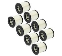 vhbw 8x Filtro plisado compatible con Dewalt DCV581h, DCV584l, DCV580h, DCV582, DCV580, DCV581 aspiradora - negro blanco