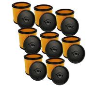 vhbw 8x Filtro plisado compatible con Vacmaster VQ1530SFDC-03, VQ1220SC, VQ1220PFC-03, VQ1220PFC, VWM1218R aspiradora - amarillo negro