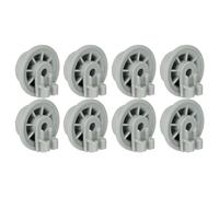 vhbw 8x Rueda para cesta inferior compatible con Hotpoint lavavajillas - Diámetro 35 mm