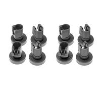 vhbw 8x Rueda para cesta superior compatible con Etna Dishlex DeDietrich Electra Elektro Helios lavavajillas - Diámetro 25 mm
