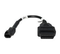 vhbw Adaptador 3 pines a OBD2 16 pines compatible con Kymco moto, motocicleta - 0,15 m