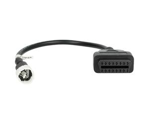 vhbw Adaptador 3 pines a OBD2 16 pines compatible con Yamaha YZF-R125 moto - 0,4 m