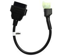vhbw Adaptador 4 pines a OBD2 16 pines compatible con Honda S-Wing 125/150, SH 300i (2007-2016) moto - 0,28 m