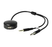 vhbw Adaptador Cable Radio Coche AUX USB Audio (30 cm) Compatible con BMW año de fabr. 09/2005+ Series 3 Touring Auto, Radio Auto - USB, Bluetooth