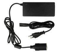 vhbw Adaptador, Clavija Euro (m) a Toma Encendedor Compatible con Campingaz Powerbox 28L Deluxe Nevera con Clavija Encendedor