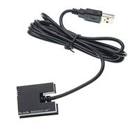 vhbw Adaptador Compartimento de batería USB Compatible con GoPro Hero 3, 3+ cámara de acción, videocámara - 143 cm, plástico, Negro