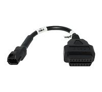 vhbw Adaptador OBD2-3 pines a OBD2 16pin compatible con Kymco moto, motocicleta - 15 cm